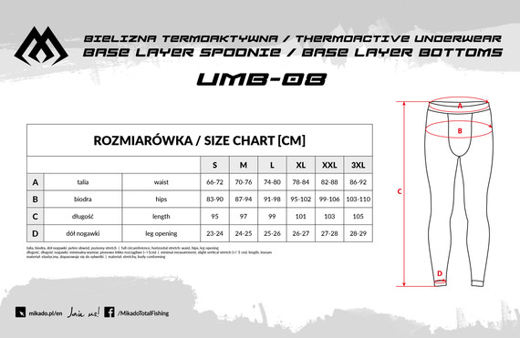 Bielizna termoaktywna Mikado Base Layer