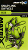 Krętlik z agrafką Matrix Snap Link Swivels Size